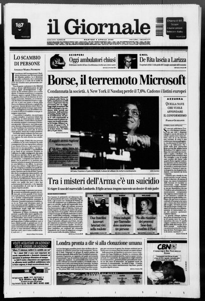 Il giornale : quotidiano del mattino